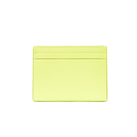 New Kate Spade Small Slim Card Holder Leather Lime Slushy - Picture 3 of 3